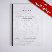 Lade das Bild in den Galerie-Viewer, Aufkleber Zulassungsarbeit Copyshop Würzburg